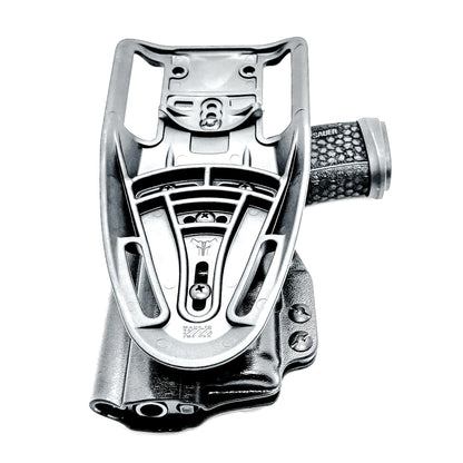 For a durable, high-quality Duty & Competition Holster for the Sig Sauer P365-FUSE & SureFire XC3 Sub with adjustable retention & optics clearance, shop 4Bros.