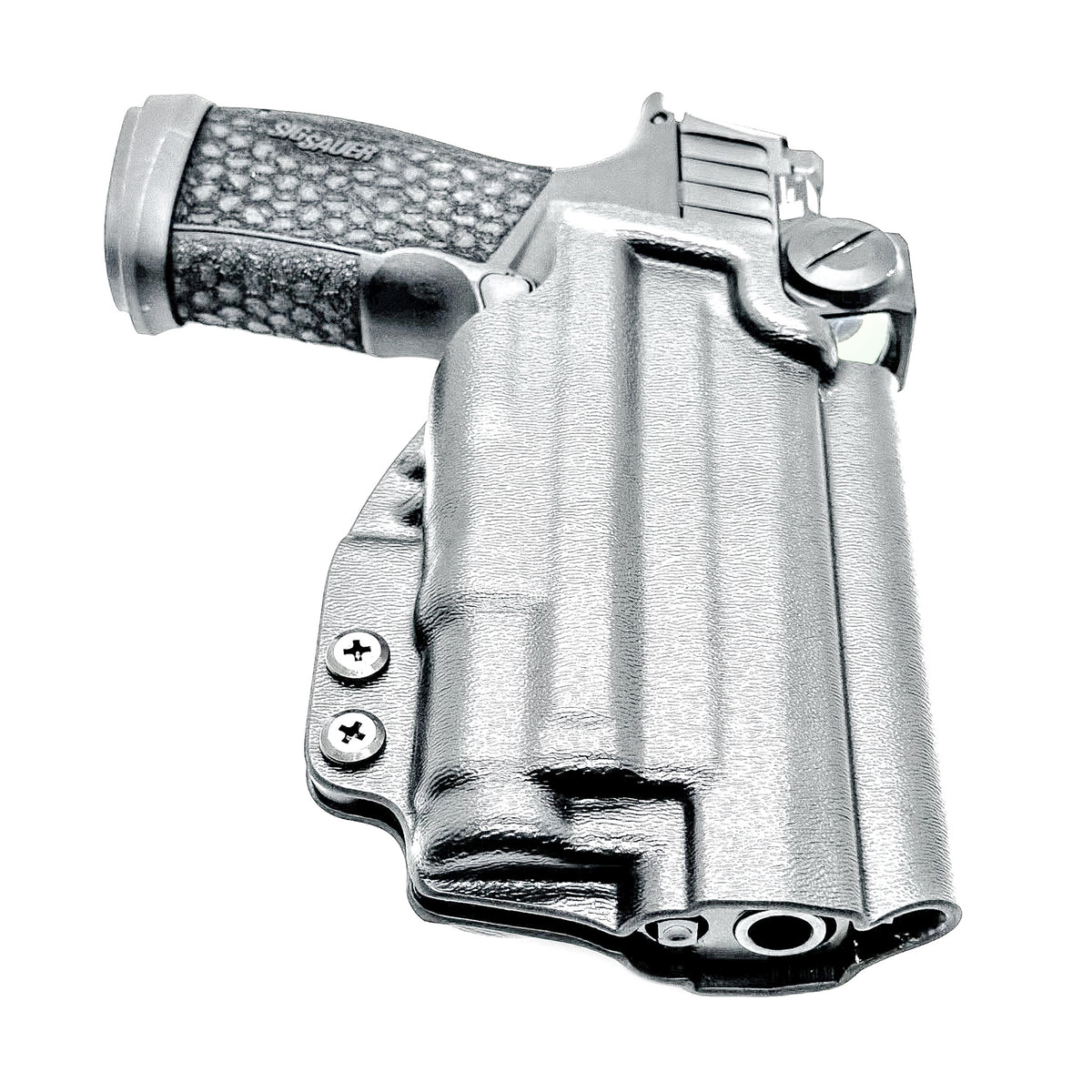 Shop the Sig Sauer P365-FUSE & SureFire XC3 Sub OWB Holster, built from .093" Kydex with adjustable retention and an optics-ready profile from 4Bros Holsters. 