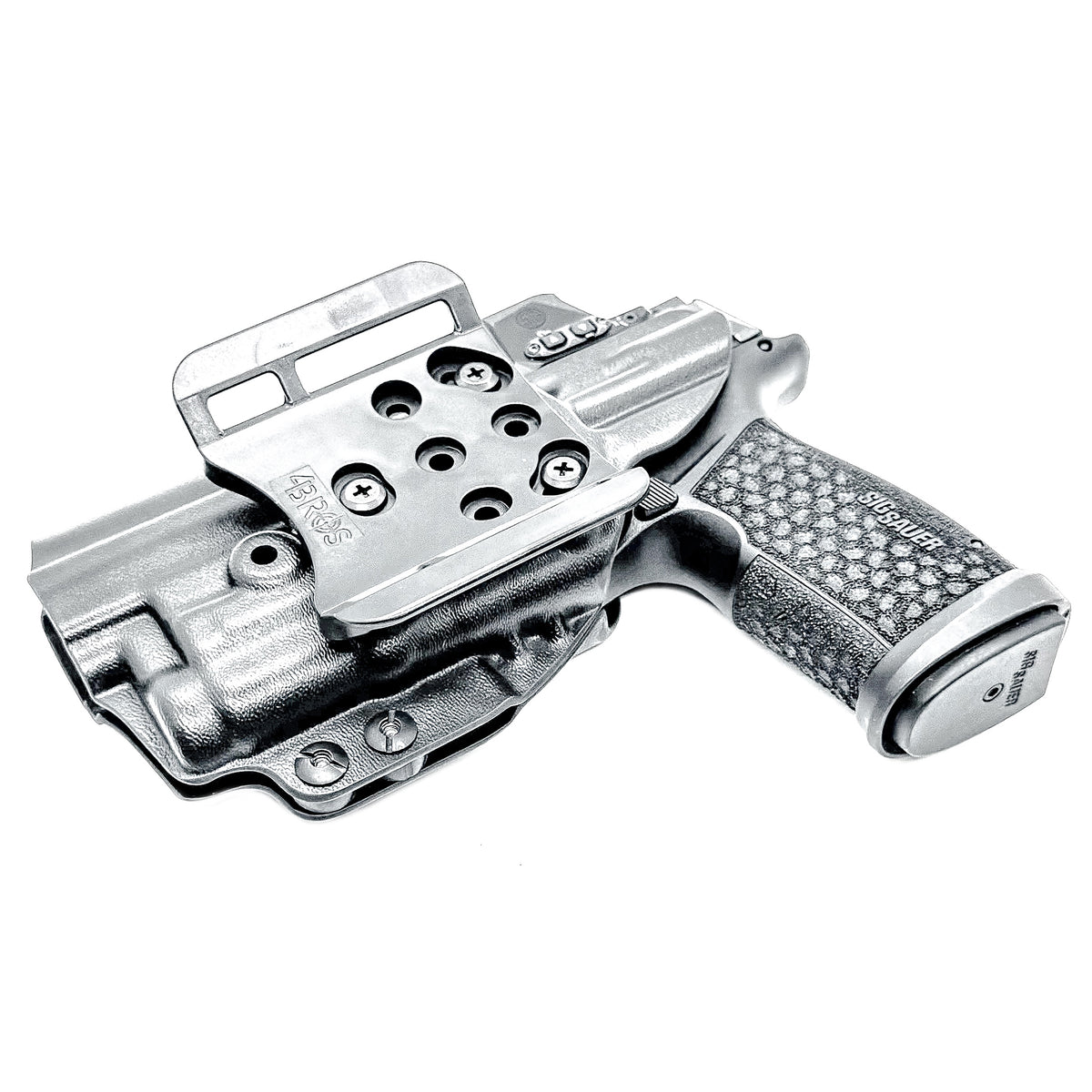 Shop the Sig Sauer P365-FUSE & SureFire XC3 Sub OWB Holster, built from .093" Kydex with adjustable retention and an optics-ready profile from 4Bros Holsters. 