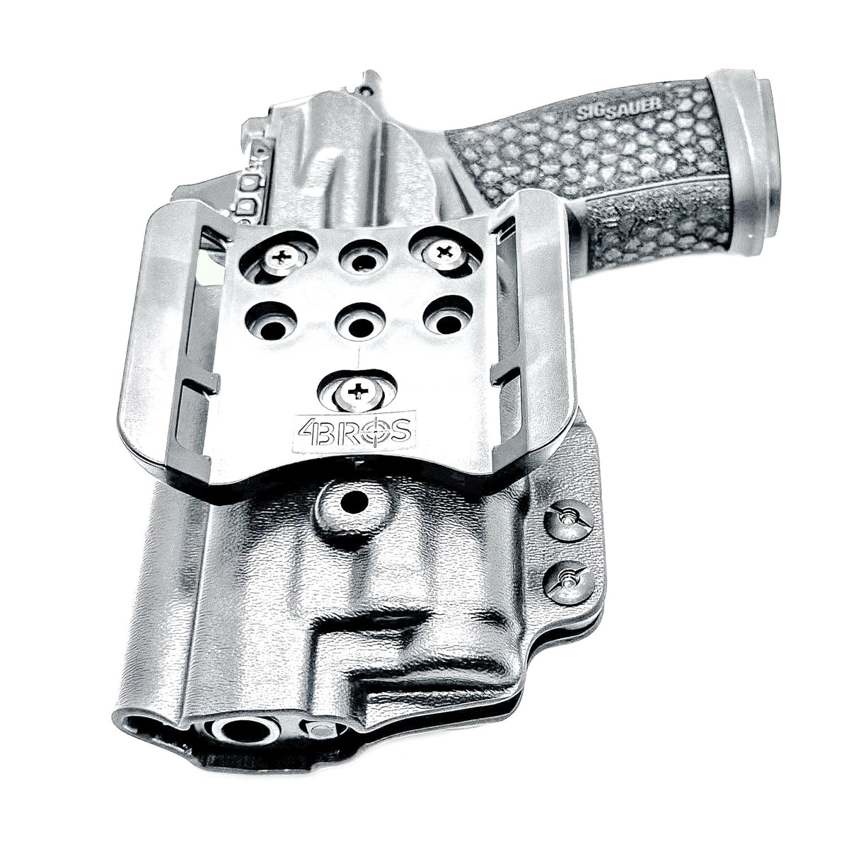 Shop the Sig Sauer P365-FUSE & SureFire XC3 Sub OWB Holster, built from .093" Kydex with adjustable retention and an optics-ready profile from 4Bros Holsters. 