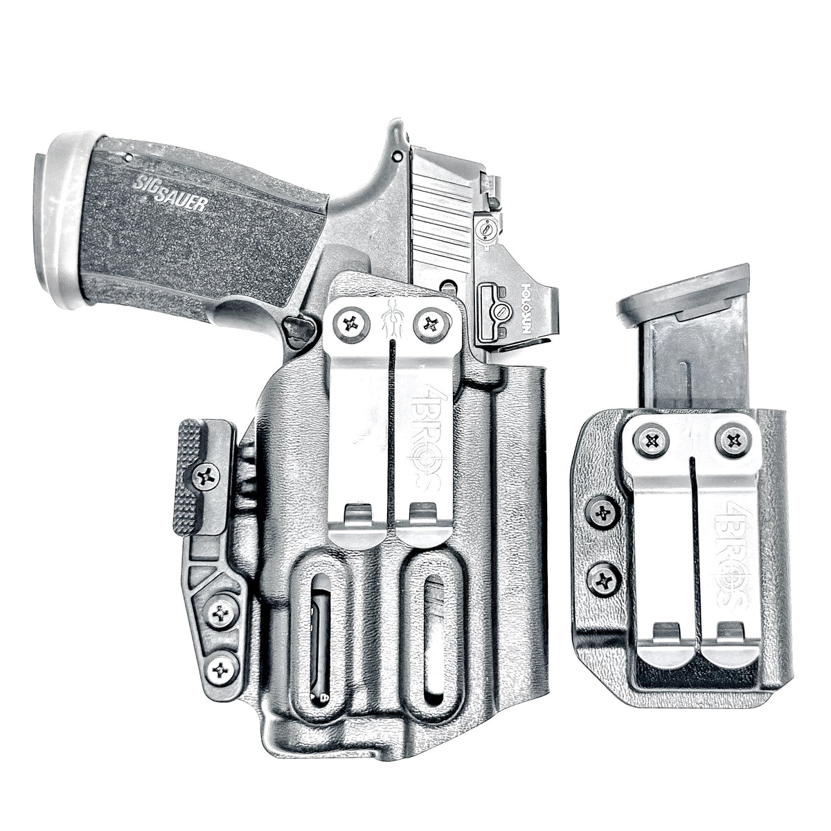 For a Sig Sauer P365-XMACRO & SureFire XC3 Sub Inside Waistband Holster & Magazine Carrier Combo shop Four Brothers Holsters. Proudly Made in the USA.