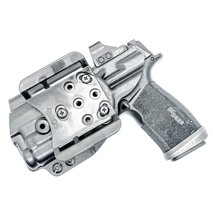 For the best OWB Kydex Holster for the Sig Sauer P365-XMACRO & SureFire XC3 Sub with adjustable retention and an optics-ready profile, shop Four Brothers. 