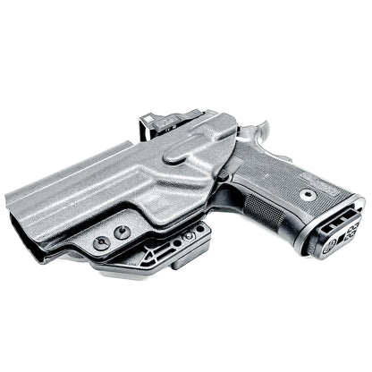 Black Sig Sauer P211 GT4 IWB Holster from Four Brothers Holsters is built for firearm owners who demand a secure, comfortable, and dependable carry option with DCC Monoblock and modwing.