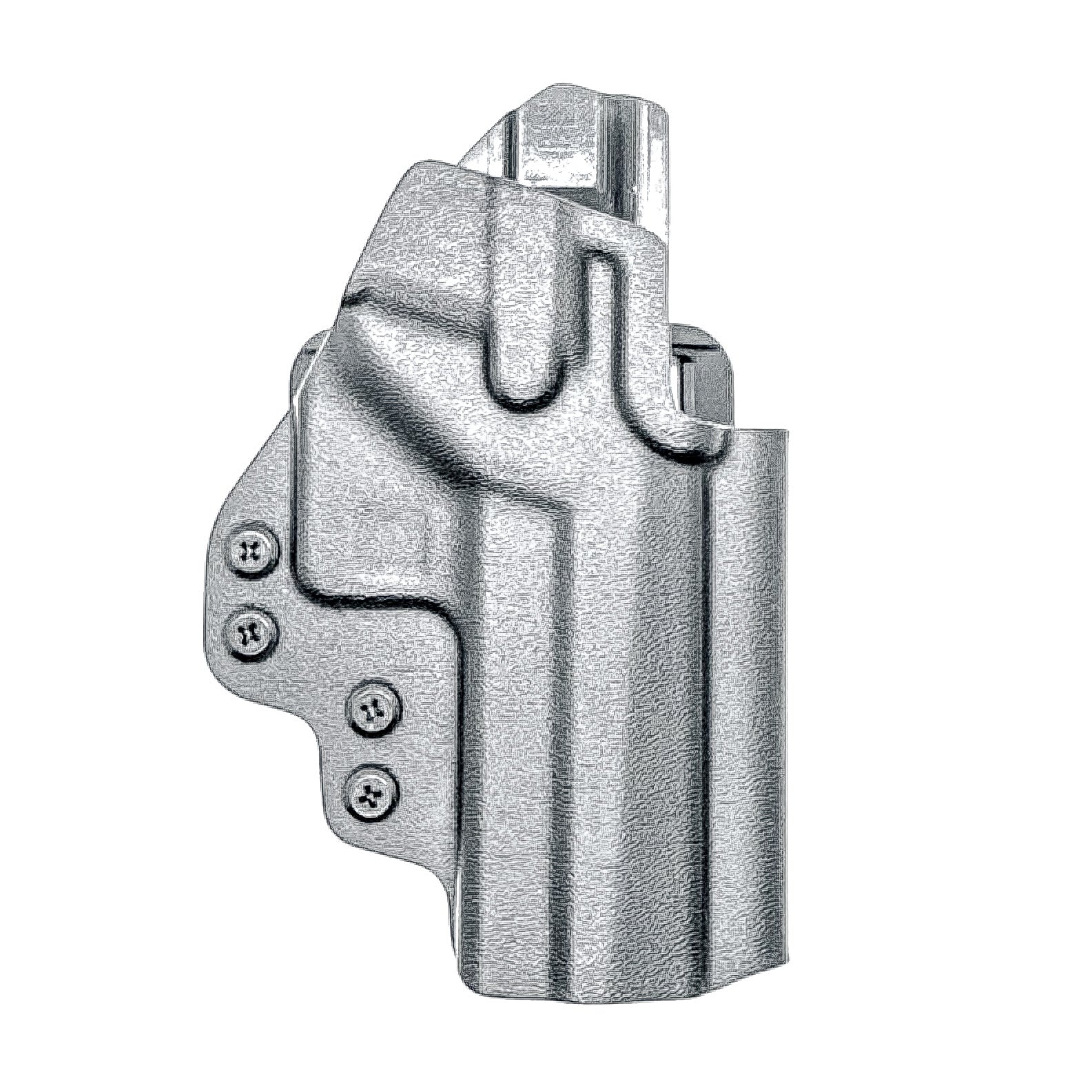 Sig Sauer P211 GT4 OWB Kydex holster with precision-molded fit, adjustable retention, and tough .093" construction. Comfortable carry. Made in the USA. Shown in black with the 4BROS 1.5" Belt Slide.
