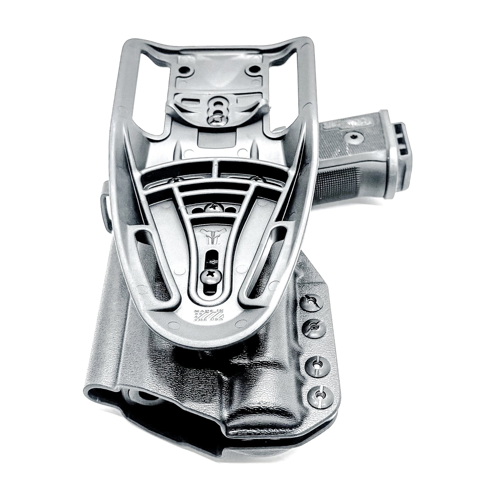 Light-Duty and Competition OWB holster for the Sig Sauer P211 GT4 and Streamlight TLR-1 HL-X or TLR-1 HL-X USB for Outside Waistband range & competition use.
