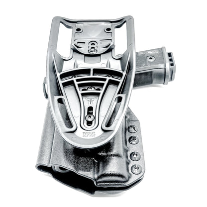 Light-Duty and Competition OWB holster for the Sig Sauer P211 GT4 and Streamlight TLR-1 HL-X or TLR-1 HL-X USB for Outside Waistband range & competition use.