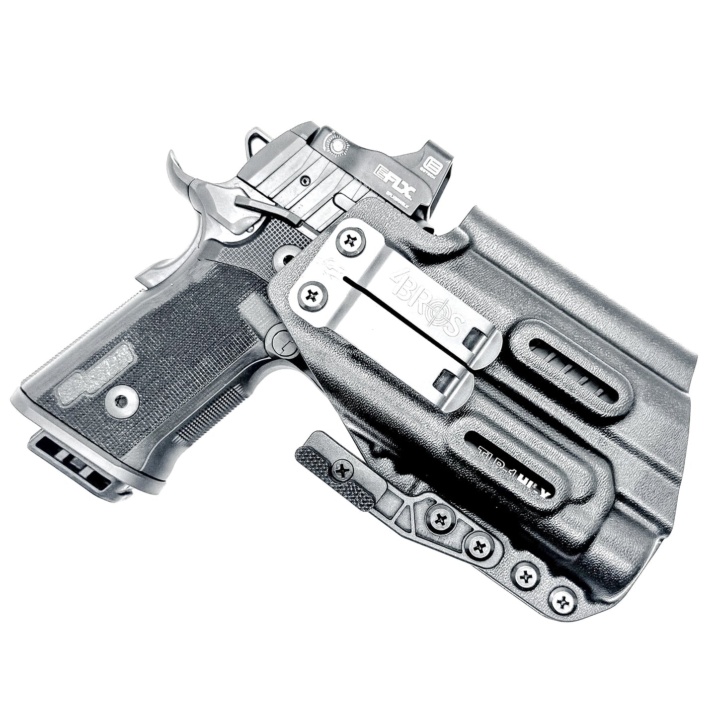IWB holster for the Sig Sauer P211 GT4 and Streamlight TLR-1 HL-X or TLR-1 HL-X USB for Inside Waistband concealed carry. Optics-ready and adjustable retention.
