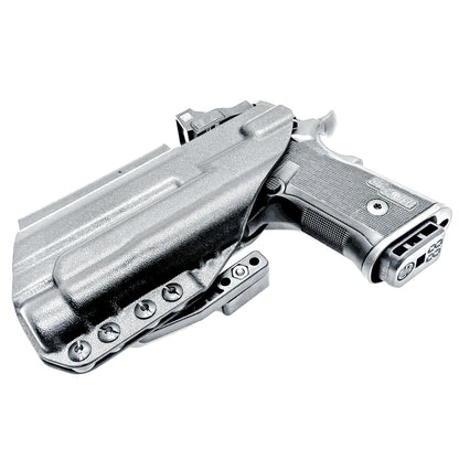 IWB holster for the Sig Sauer P211 GT4 and Streamlight TLR-1 HL-X or TLR-1 HL-X USB for Inside Waistband concealed carry. Optics-ready and adjustable retention.
