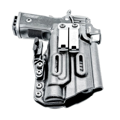 IWB holster for the Sig Sauer P211 GT4 and Streamlight TLR-1 HL-X or TLR-1 HL-X USB for Inside Waistband concealed carry. Optics-ready and adjustable retention.
