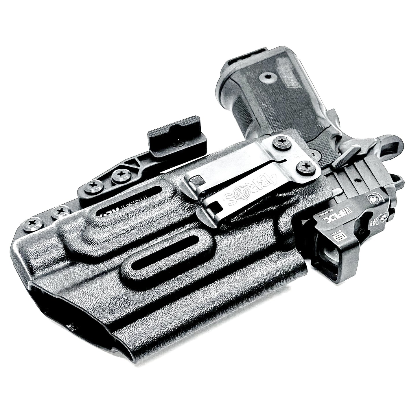 IWB holster for the Sig Sauer P211 GT4 and Streamlight TLR-1 HL-X or TLR-1 HL-X USB for Inside Waistband concealed carry. Optics-ready and adjustable retention.
