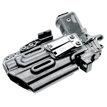 IWB holster for the Sig Sauer P211 GT4 and Streamlight TLR-1 HL-X or TLR-1 HL-X USB for Inside Waistband concealed carry. Optics-ready and adjustable retention.
