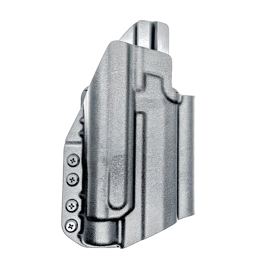 OWB holster for the Sig Sauer P211 GT4 and Streamlight TLR-1 HL-X or TLR-1 HL-X USB for Outside Waistband carry. Optics-ready and adjustable retention.
