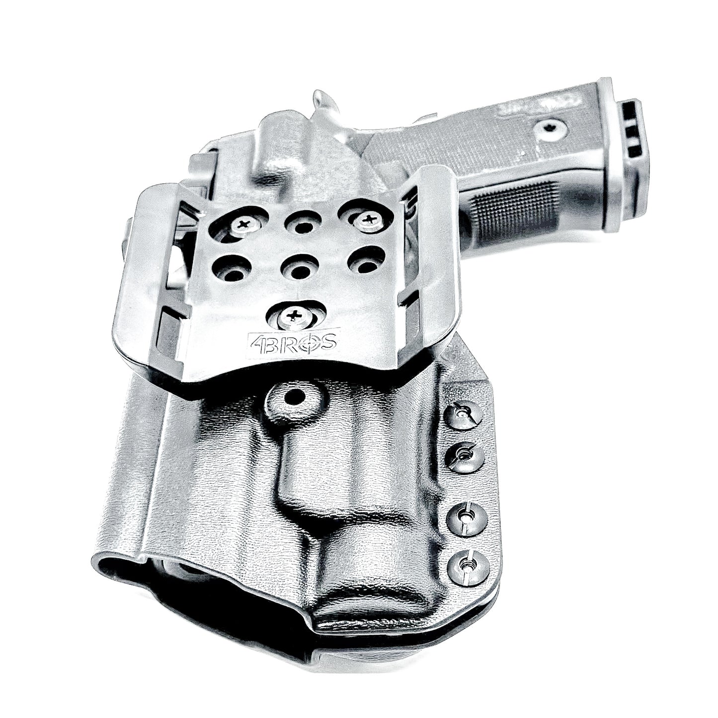 OWB holster for the Sig Sauer P211 GT4 and Streamlight TLR-1 HL-X or TLR-1 HL-X USB for Outside Waistband carry. Optics-ready and adjustable retention.
