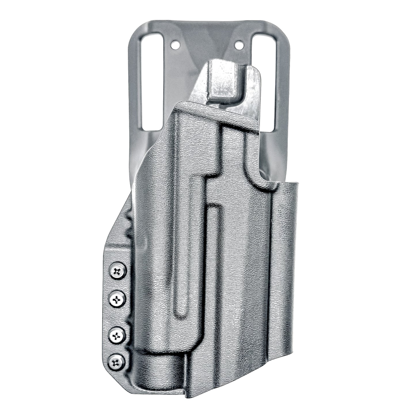 Light-Duty and Competition OWB holster for the Sig Sauer P211 GT4 and Streamlight TLR-1 HL or TLR-1 HP for Outside Waistband range & competition use.