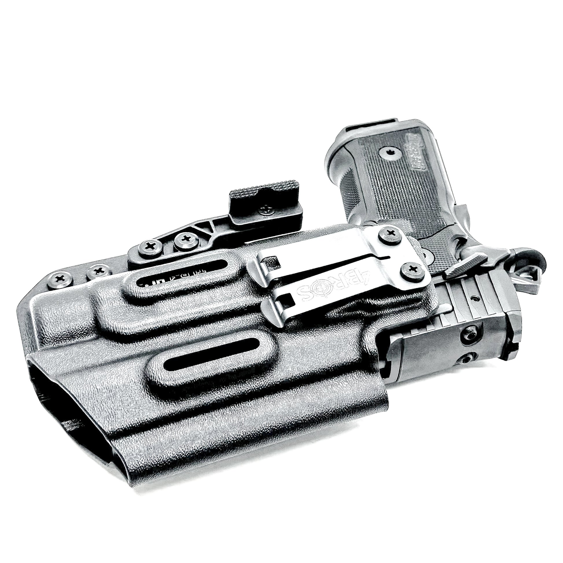 IWB holster for the Sig Sauer P211 GT4 and Streamlight TLR-1 HL or TLR-1 HP for Inside Waistband concealed carry. Optics-ready and adjustable retention.