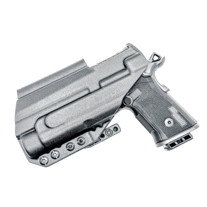 IWB holster for the Sig Sauer P211 GT4 and Streamlight TLR-1 HL or TLR-1 HP for Inside Waistband concealed carry. Optics-ready and adjustable retention.