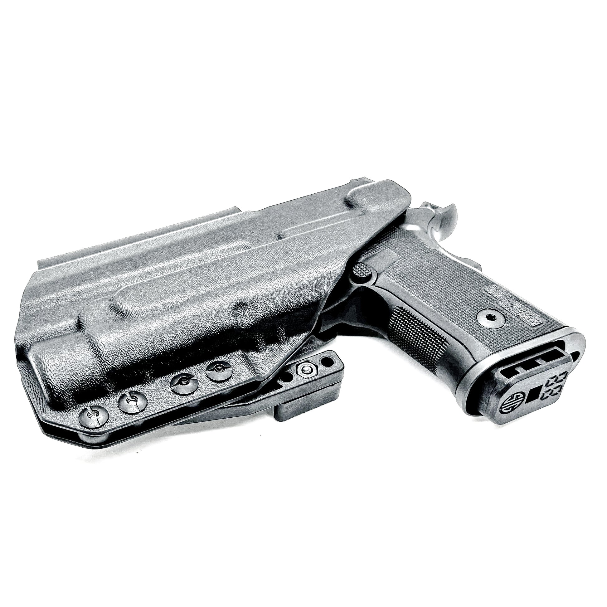 IWB holster for the Sig Sauer P211 GT4 and Streamlight TLR-1 HL or TLR-1 HP for Inside Waistband concealed carry. Optics-ready and adjustable retention.