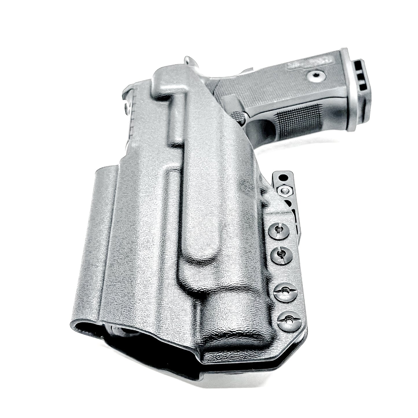 IWB holster for the Sig Sauer P211 GT4 and Streamlight TLR-1 HL or TLR-1 HP for Inside Waistband concealed carry. Optics-ready and adjustable retention.