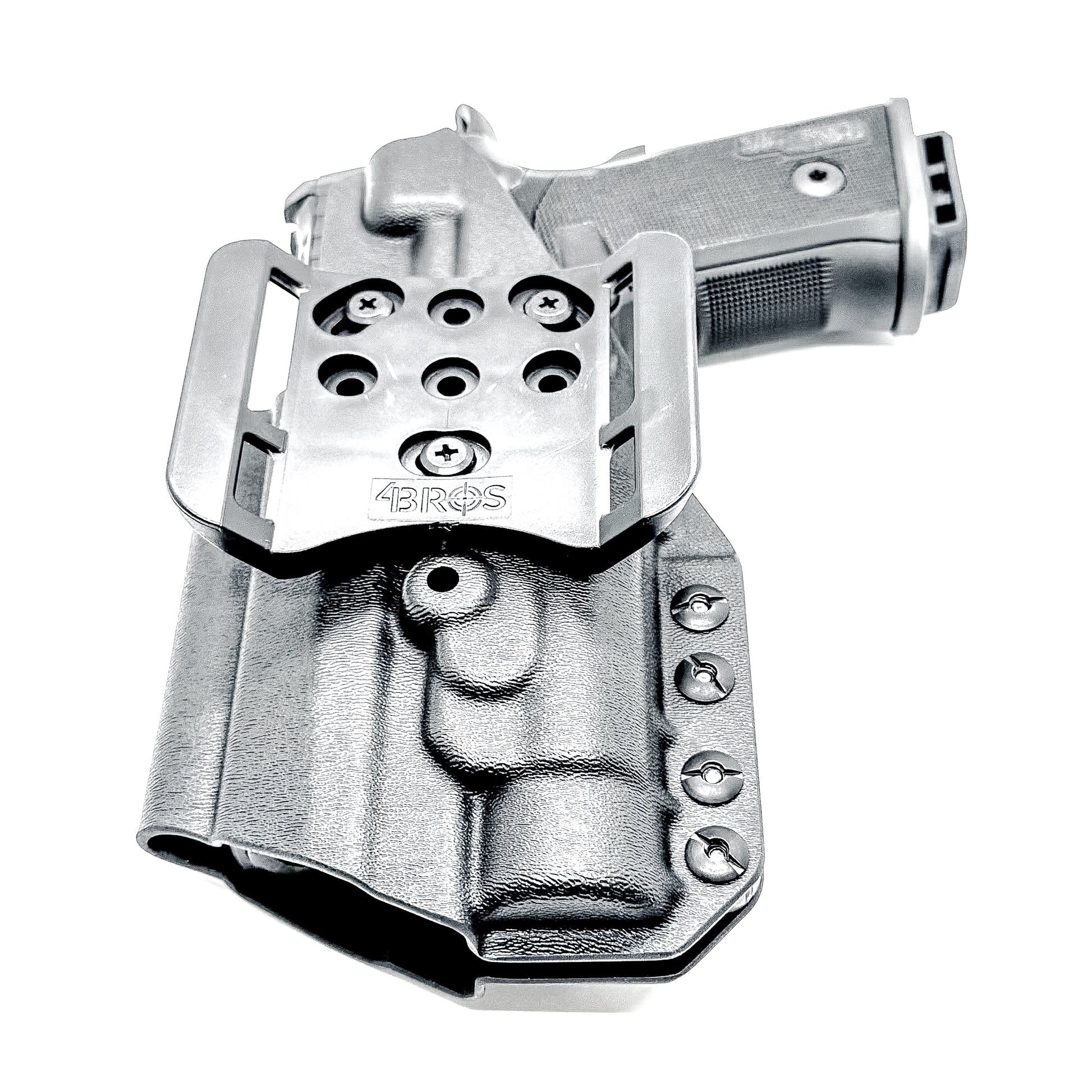 OWB holster for the Sig Sauer P211 GT4 and Streamlight TLR-1 HL or TLR-1 HP for Outside Waistband carry. Optics-ready and adjustable retention.