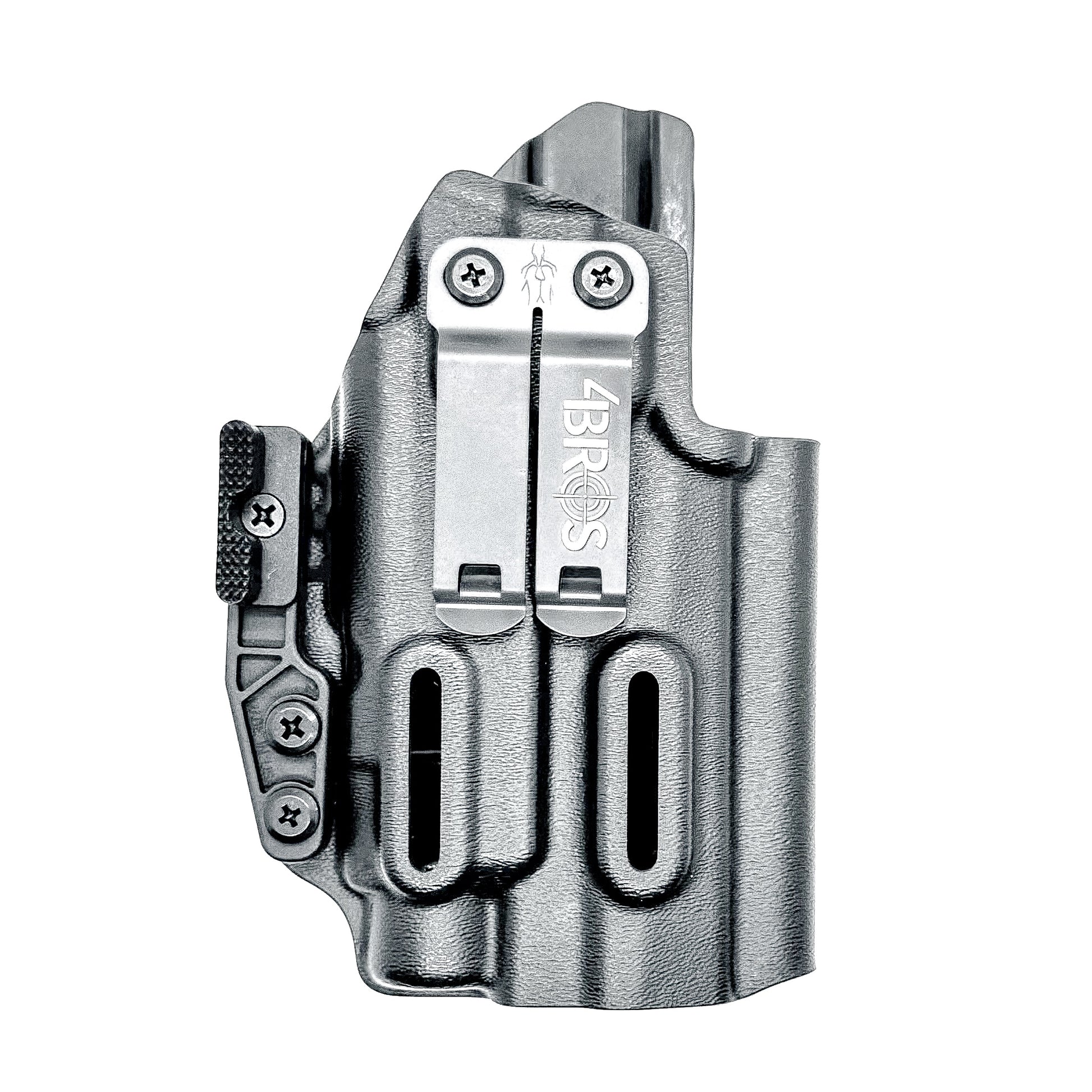 Sig Sauer P211 GTO IWB holster for Streamlight TLR-7 HL-X. Black with a DCC monoblock and a modwing, perfect for inside Waistband carry with secure fit, comfort, and reliable light-bearing performance.