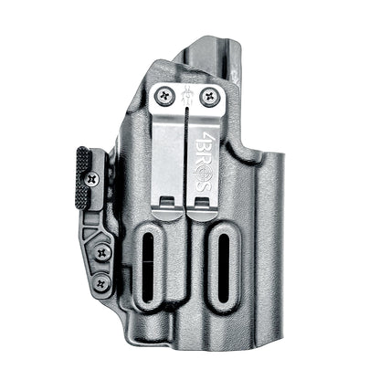 Sig Sauer P211 GTO IWB holster for Streamlight TLR-7 HL-X. Black with a DCC monoblock and a modwing, perfect for inside Waistband carry with secure fit, comfort, and reliable light-bearing performance.