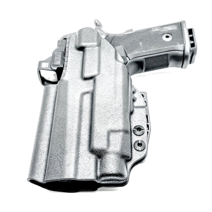 Sig Sauer P211 GTO IWB holster for Streamlight TLR-7 HL-X. Black with a DCC monoblock and a modwing, perfect for inside Waistband carry with secure fit, comfort, and reliable light-bearing performance.