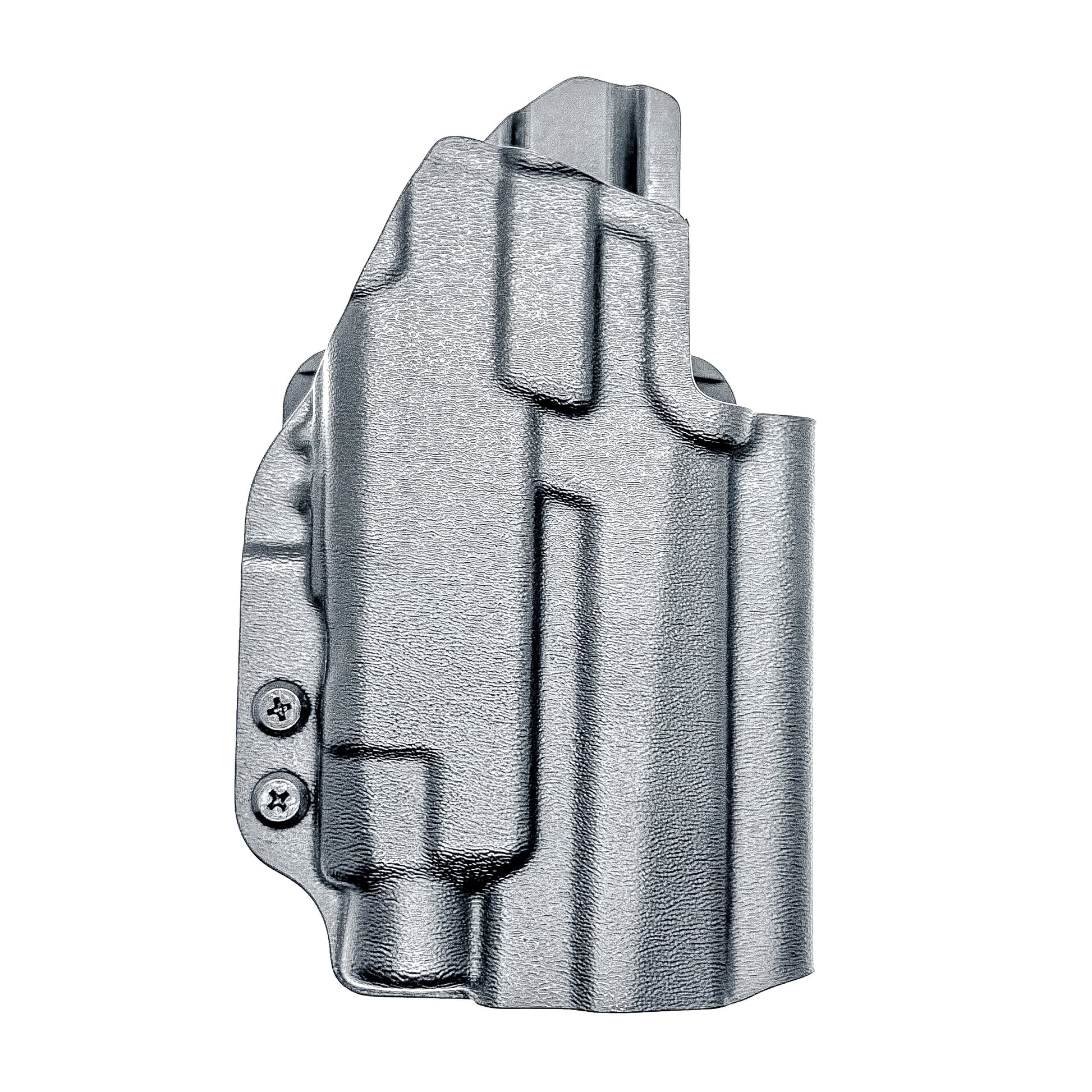 Black Sig Sauer P211 GT4 OWB holster for Streamlight TLR-7 HL-X. Outside Waistband carry built for durability, fast access, and consistent retention.  Shown with a 4BROS 1.5" belt slide attachment.
