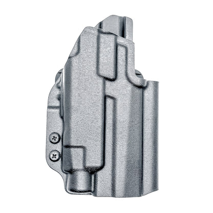 Black Sig Sauer P211 GT4 OWB holster for Streamlight TLR-7 HL-X. Outside Waistband carry built for durability, fast access, and consistent retention.  Shown with a 4BROS 1.5" belt slide attachment.