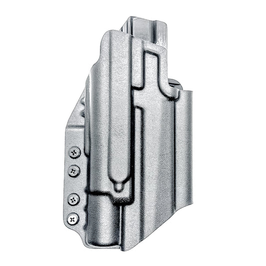 Black Sig Sauer P211 GT4 & X300U-A and X300U-B OWB Kydex holster has a 4BROS 1.5" Belt Slide.  Formed with a precision-molded fit, adjustable retention, and tough .093" construction.   Made in the USA.