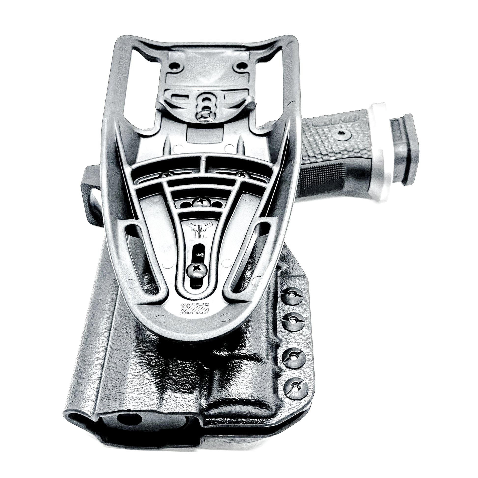 Light-Duty and Competition OWB holster for the Sig Sauer P211 GTO and Streamlight TLR-1 HL-X or TLR-1 HL-X USB for Outside Waistband range & competition use.