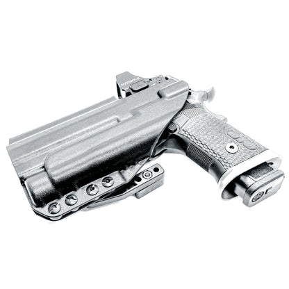 IWB holster for the Sig Sauer P211 GTO and Streamlight TLR-1 HL-X or TLR-1 HL-X USB for Inside Waistband concealed carry. Optics-ready and adjustable retention.
