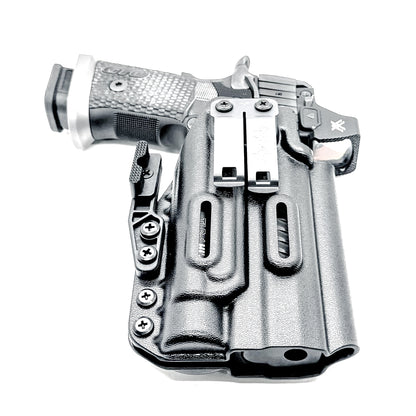 IWB holster for the Sig Sauer P211 GTO and Streamlight TLR-1 HL-X or TLR-1 HL-X USB for Inside Waistband concealed carry. Optics-ready and adjustable retention.
