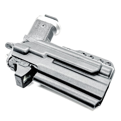 IWB holster for the Sig Sauer P211 GTO and Streamlight TLR-1 HL-X or TLR-1 HL-X USB for Inside Waistband concealed carry. Optics-ready and adjustable retention.
