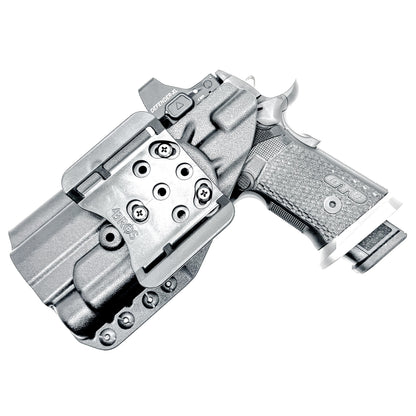 OWB holster for the Sig Sauer P211 GTO and Streamlight TLR-1 HL-X or TLR-1 HL-X USB for Outside Waistband carry. Optics-ready and adjustable retention.
