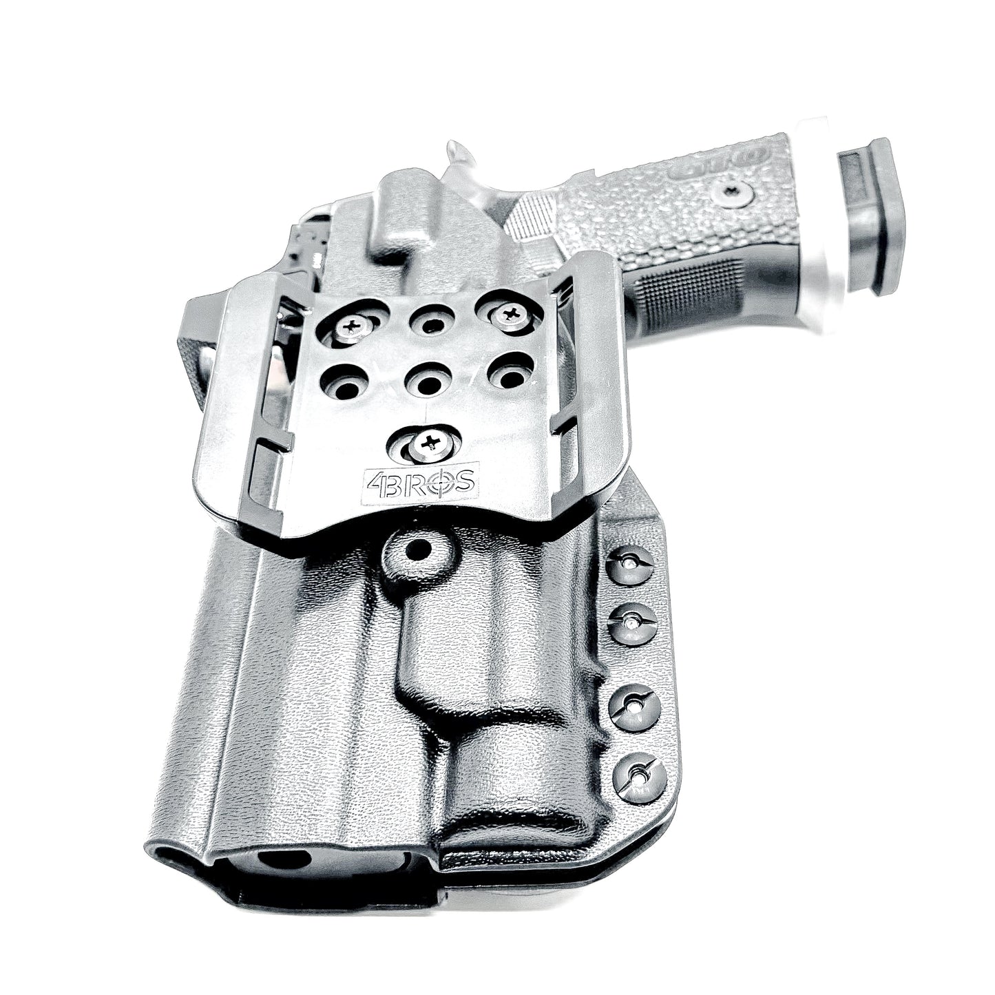 OWB holster for the Sig Sauer P211 GTO and Streamlight TLR-1 HL-X or TLR-1 HL-X USB for Outside Waistband carry. Optics-ready and adjustable retention.
