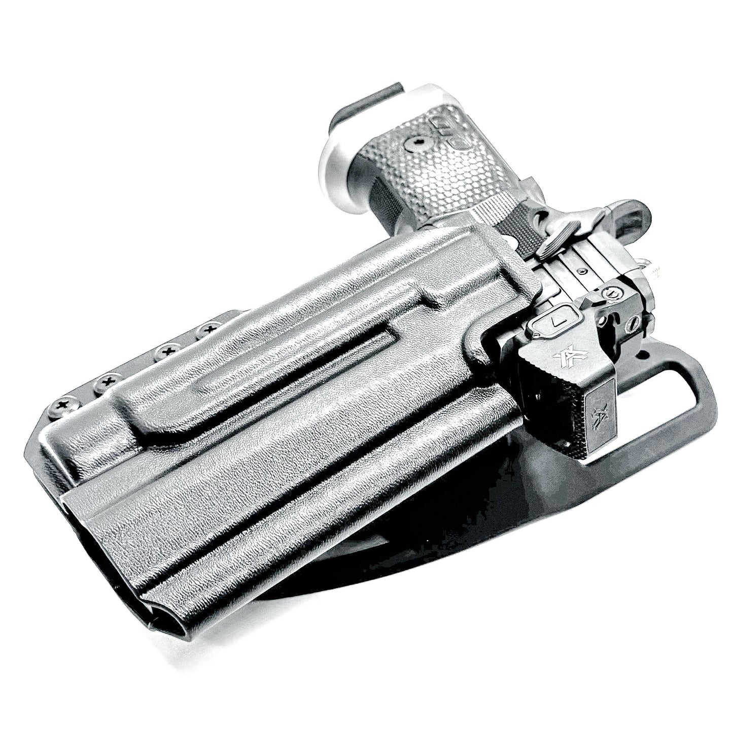 Light-Duty and Competition OWB holster for the Sig Sauer P211 GTO and Streamlight TLR-1 HL or TLR-1 HP for Outside Waistband range & competition use.