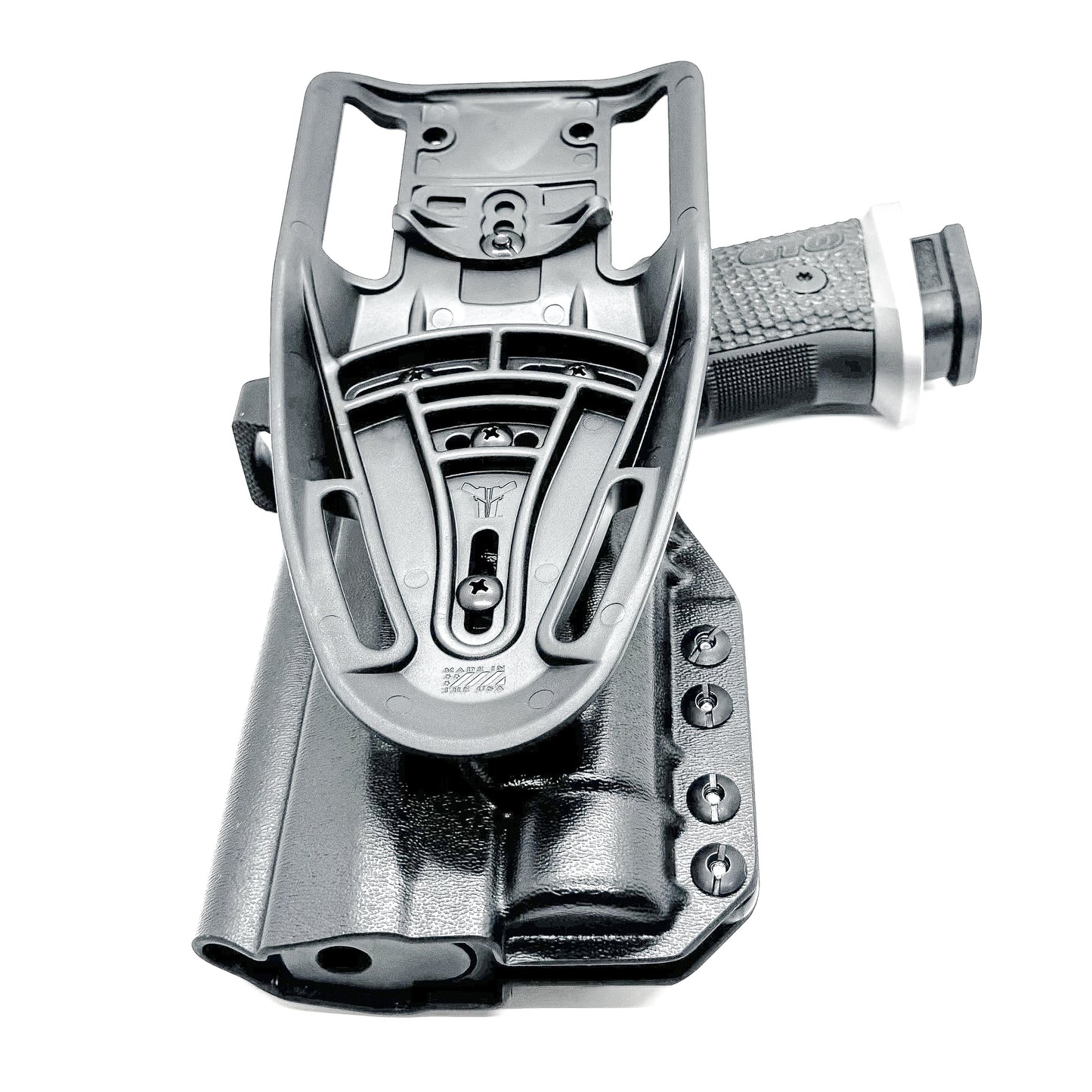Light-Duty and Competition OWB holster for the Sig Sauer P211 GTO and Streamlight TLR-1 HL or TLR-1 HP for Outside Waistband range & competition use.