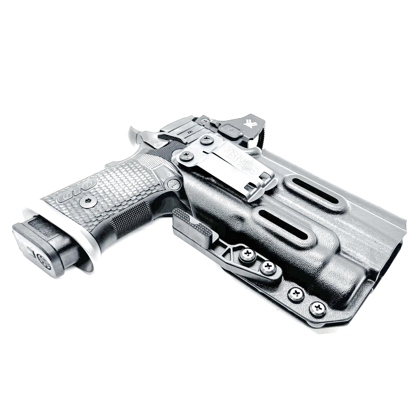 IWB holster for the Sig Sauer P211 GTO and Streamlight TLR-1 HL or TLR-1 HP for Inside Waistband concealed carry. Optics-ready and adjustable retention.