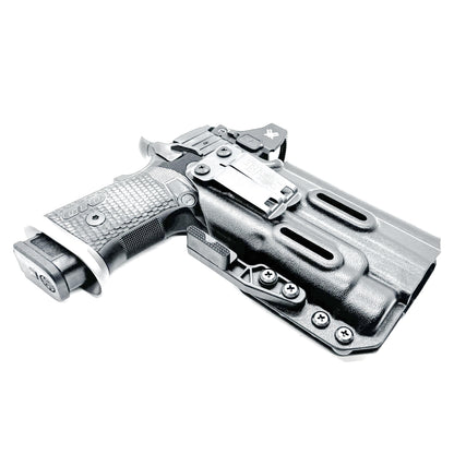IWB holster for the Sig Sauer P211 GTO and Streamlight TLR-1 HL or TLR-1 HP for Inside Waistband concealed carry. Optics-ready and adjustable retention.