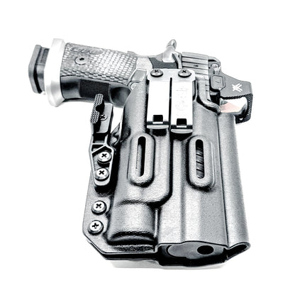 IWB holster for the Sig Sauer P211 GTO and Streamlight TLR-1 HL or TLR-1 HP for Inside Waistband concealed carry. Optics-ready and adjustable retention.