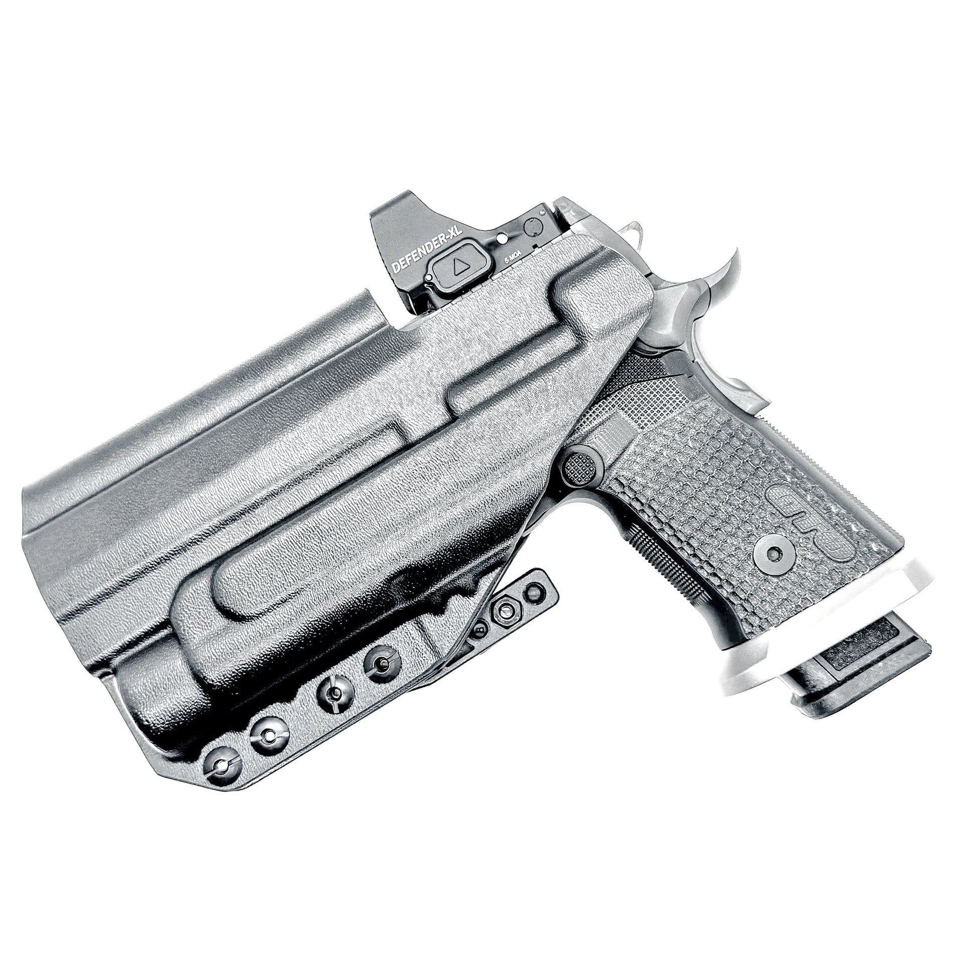 IWB holster for the Sig Sauer P211 GTO and Streamlight TLR-1 HL or TLR-1 HP for Inside Waistband concealed carry. Optics-ready and adjustable retention.