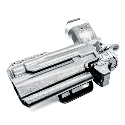 OWB holster for the Sig Sauer P211 GTO and Streamlight TLR-1 HL or TLR-1 HP for Outside Waistband carry. Optics-ready and adjustable retention.