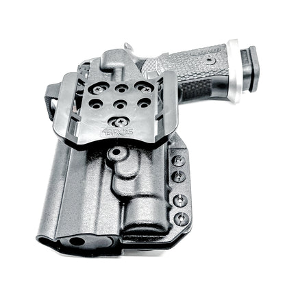 OWB holster for the Sig Sauer P211 GTO and Streamlight TLR-1 HL or TLR-1 HP for Outside Waistband carry. Optics-ready and adjustable retention.