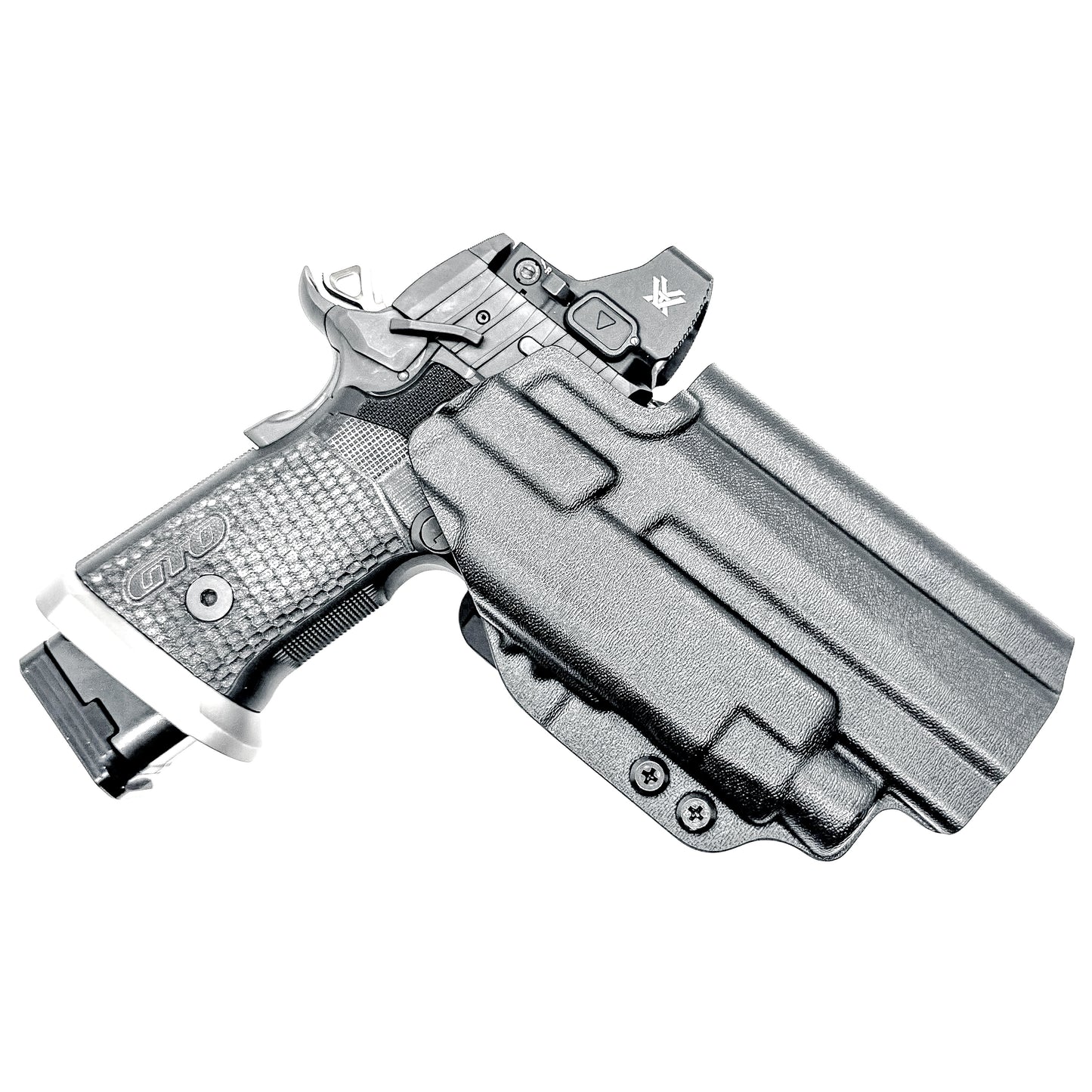 Sig Sauer P211 GTO & Streamlight TLR-7 HL-X OWB Kydex holster with precision-molded fit, adjustable retention, and tough .093" construction. Made in the USA.