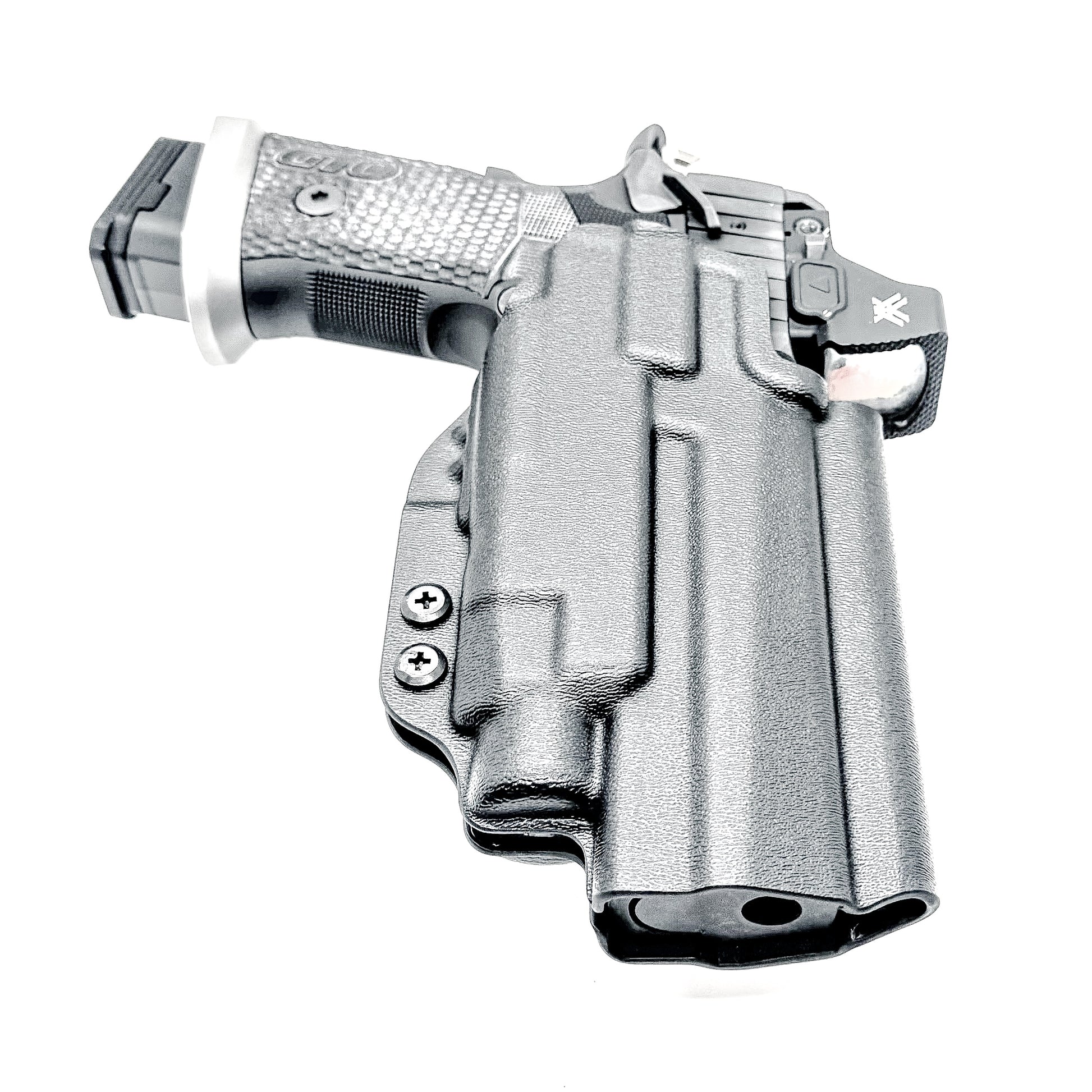 Sig Sauer P211 GTO & Streamlight TLR-7 HL-X OWB Kydex holster with precision-molded fit, adjustable retention, and tough .093" construction. Made in the USA.