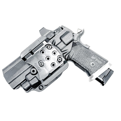 Sig Sauer P211 GTO & Streamlight TLR-7 HL-X OWB Kydex holster with precision-molded fit, adjustable retention, and tough .093" construction. Made in the USA.