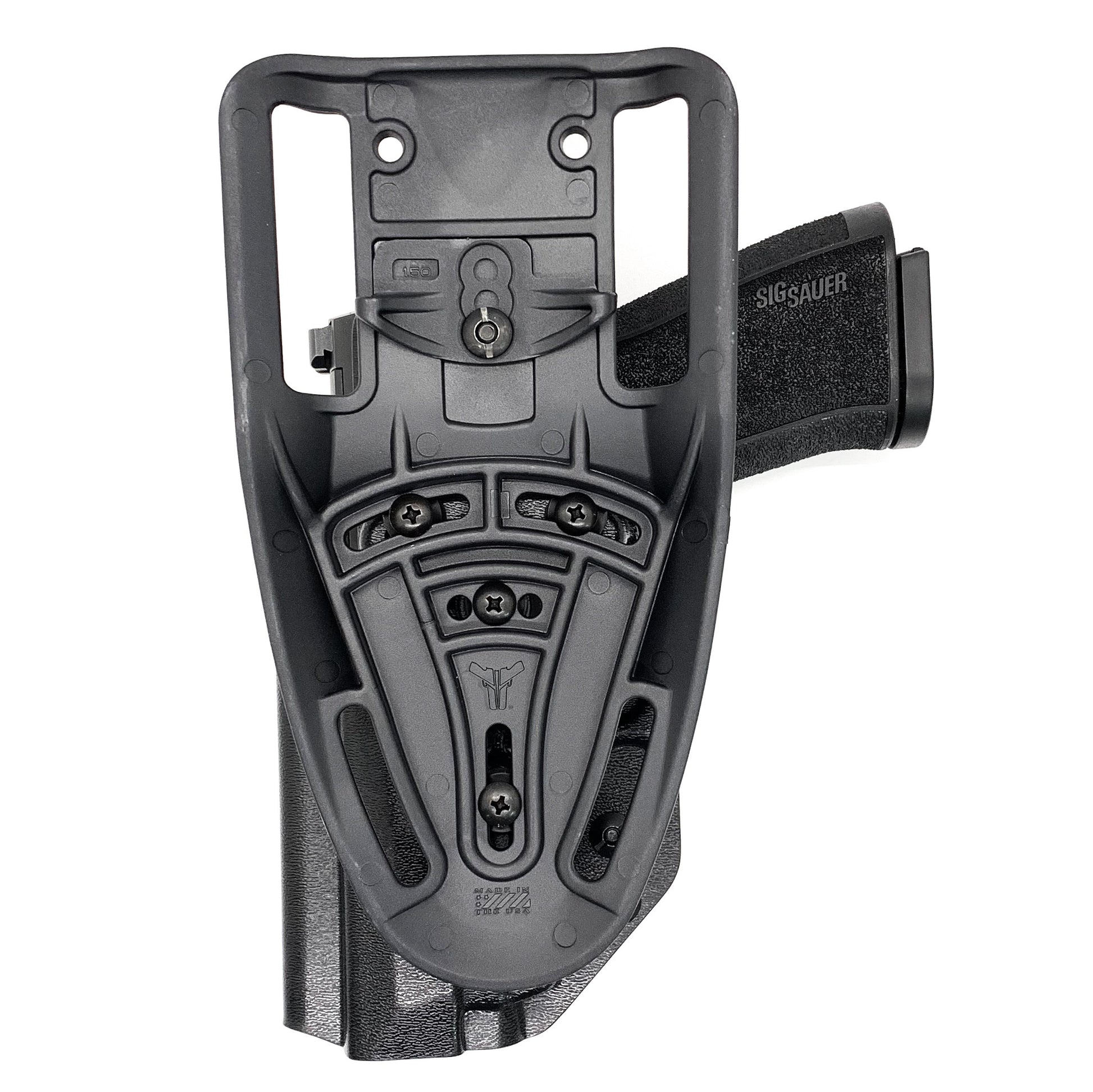 For the best Outside Waistband Sig Sauer P320-XTEN Comp 10MM Duty & Competition Style Kydex Holster, shop Four Brothers 4BROS Holsters.  Made in the USA.