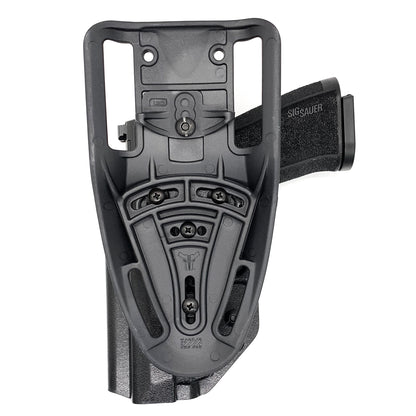 For the best Outside Waistband Sig Sauer P320-XTEN Comp 10MM Duty & Competition Style Kydex Holster, shop Four Brothers 4BROS Holsters.  Made in the USA.