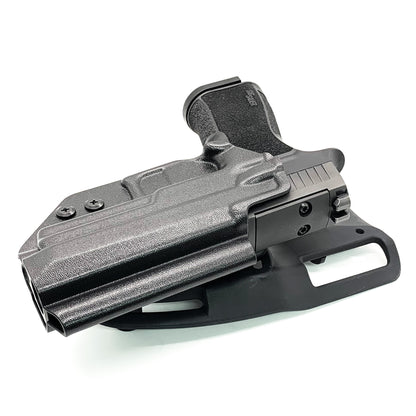 For the best Outside Waistband Sig Sauer P320-XTEN Comp 10MM Duty & Competition Style Kydex Holster, shop Four Brothers 4BROS Holsters.  Made in the USA.