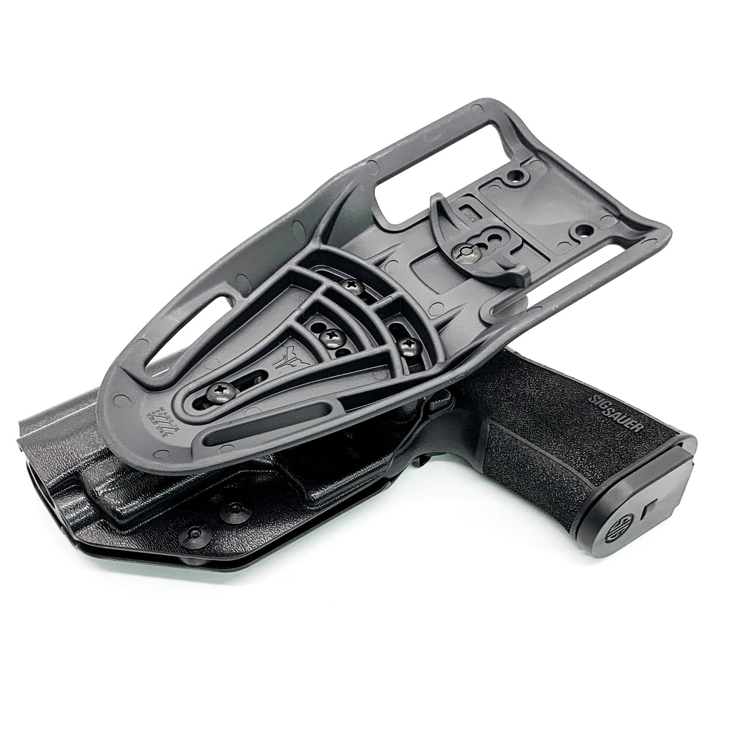 For the best Outside Waistband Sig Sauer P320-XTEN Comp 10MM Duty & Competition Style Kydex Holster, shop Four Brothers 4BROS Holsters.  Made in the USA.